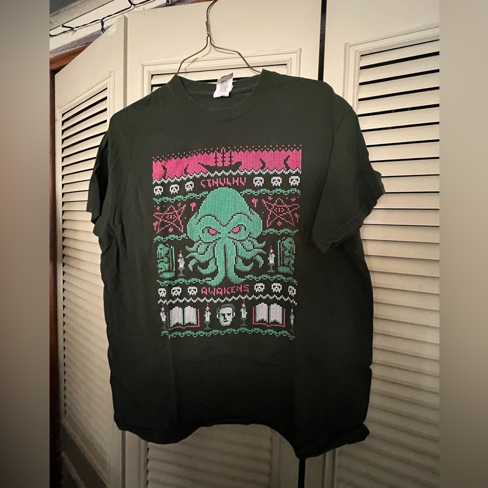 Cthulhu Ugly Sweater Design Tee